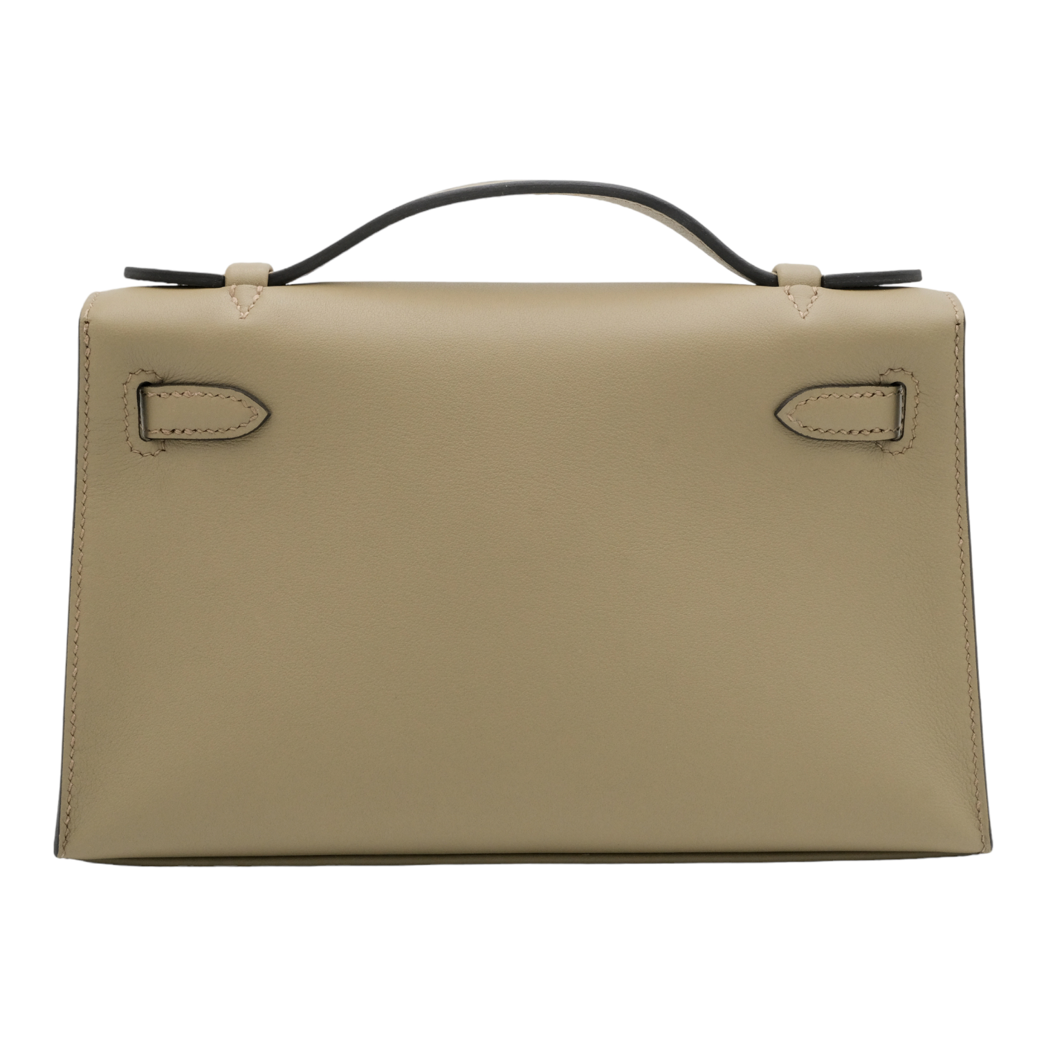 Hermes Beige Marfa Swift Kelly Pochette "Gold Hardware"