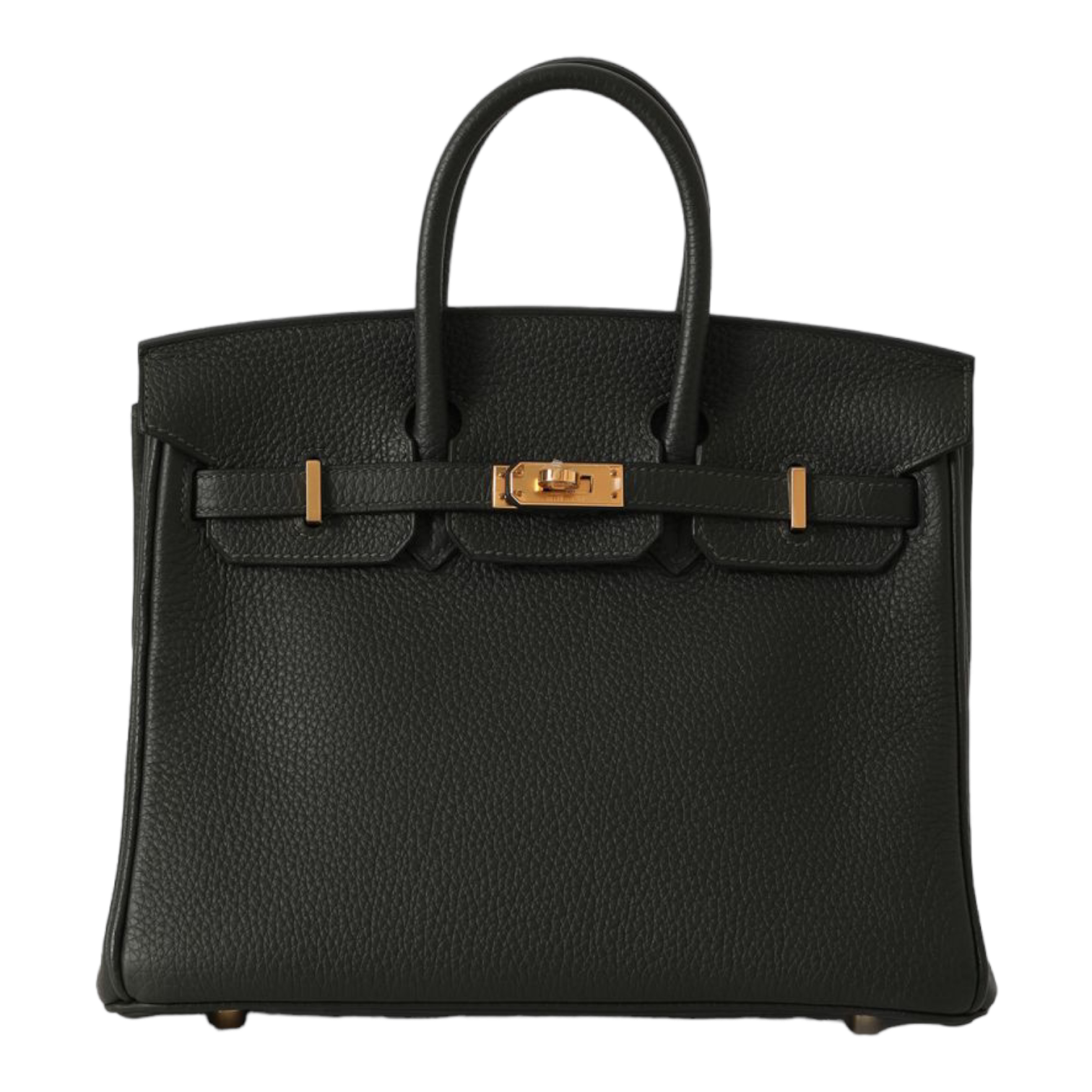 Hermes Birkin Vert Fonce 25 With Gold Hardware