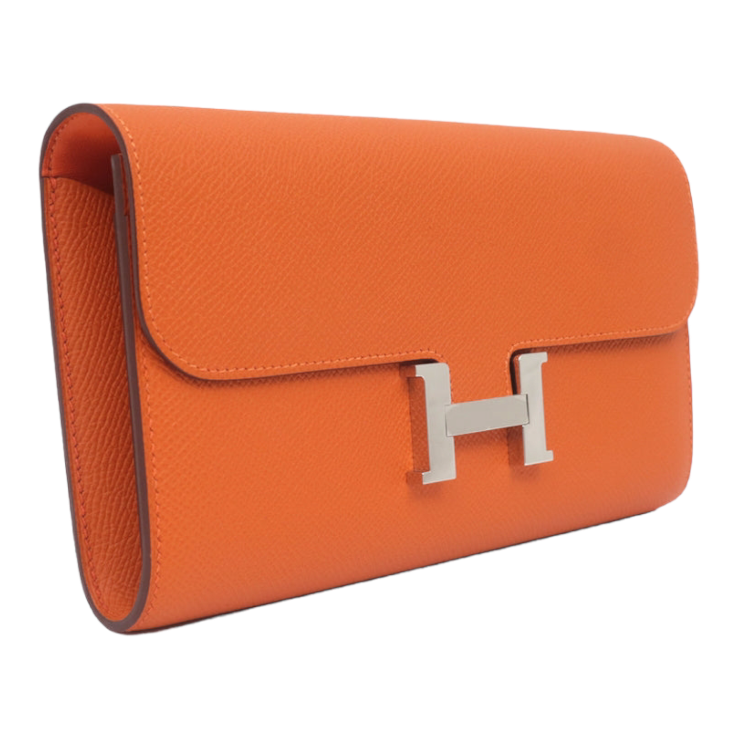 Hermes Constance to Go Orange Silver B Leather