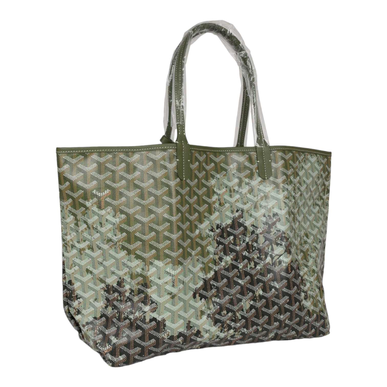 Goyard St. Louis PM Canopee Green Goyardine Canvas "Palladium Hardware"