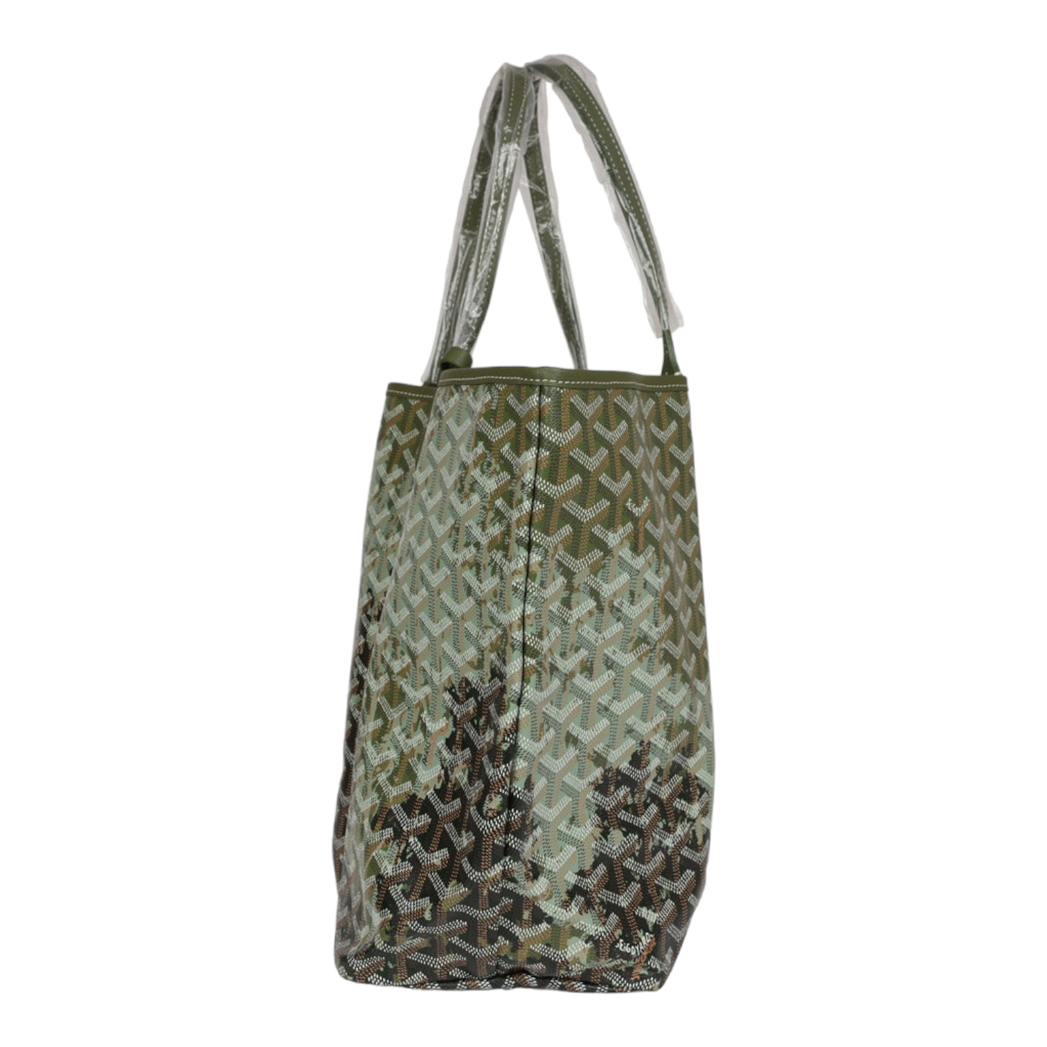 Goyard St. Louis PM Canopee Green Goyardine Canvas "Palladium Hardware"