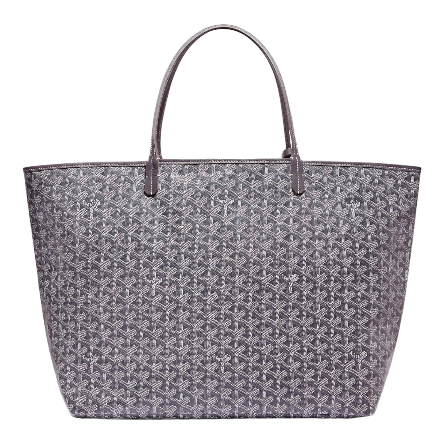 Goyard Grey Goyardine Coated Canvas and Leather Saint Louis GM Tote