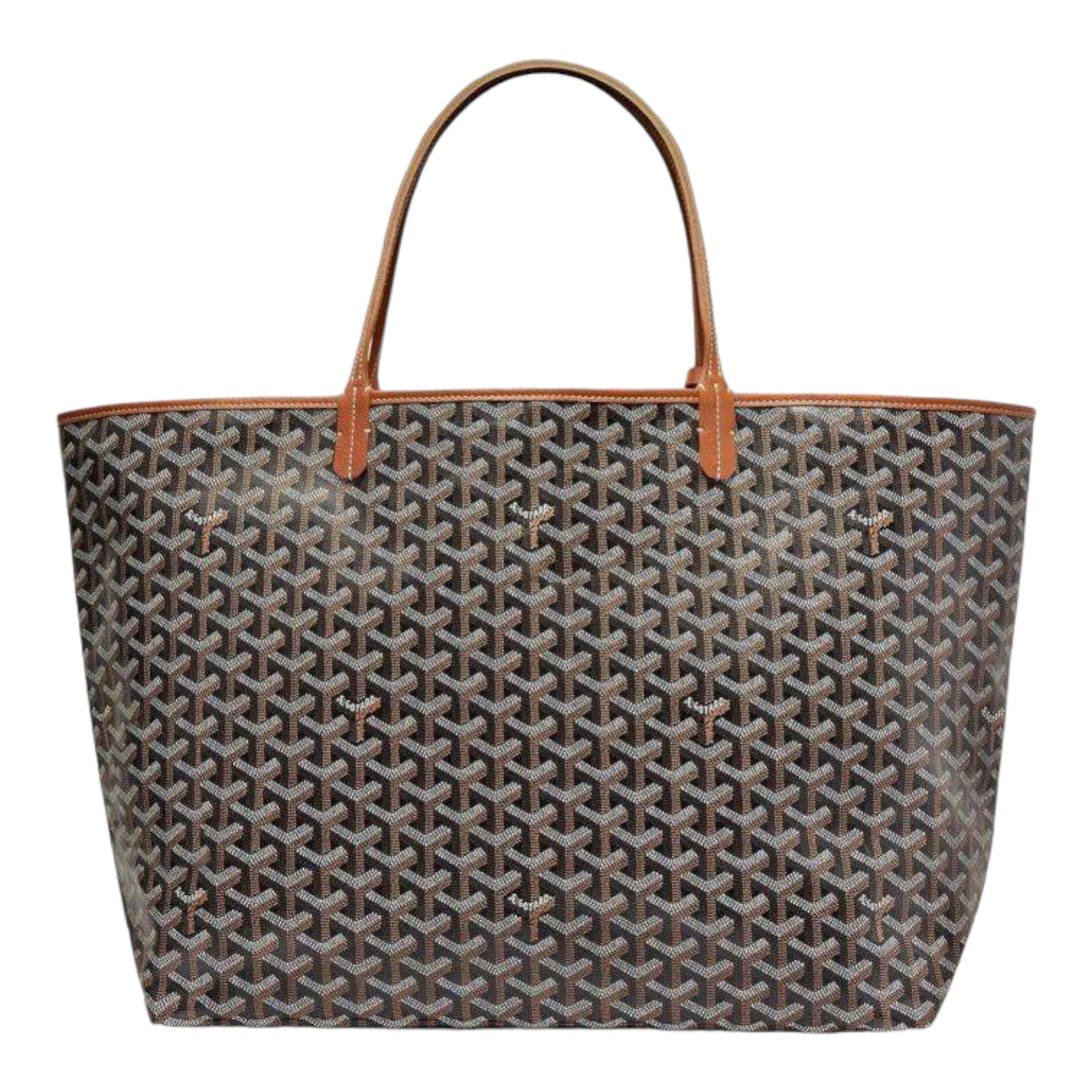 Goyard Black/Tan Goyardine Coated Canvas and Leather Saint Louis GM Tote