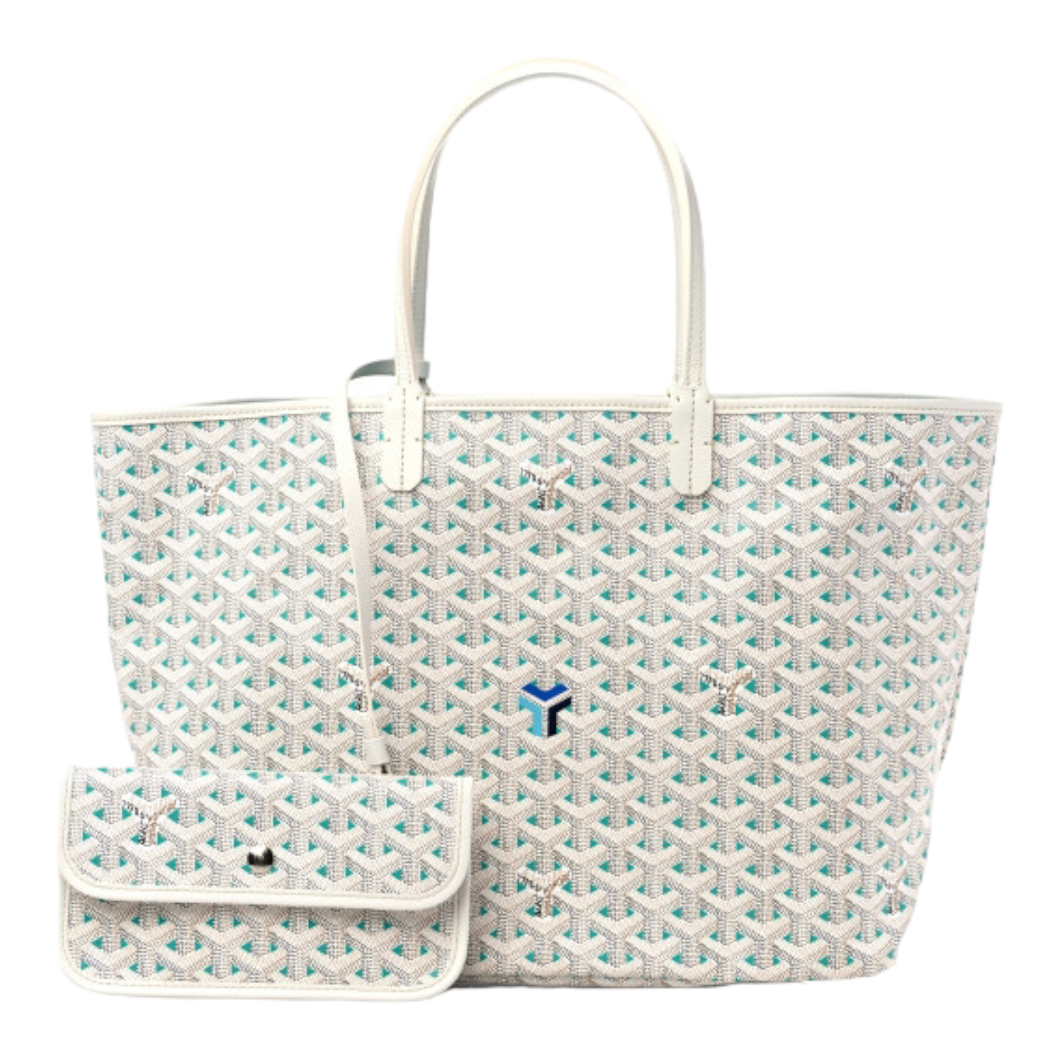 Goyard Saint Louis Claire Voie PM White Opaline