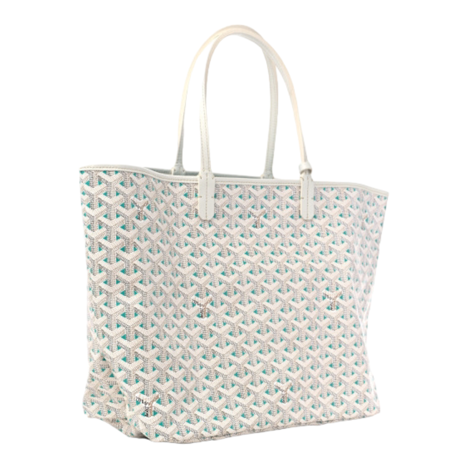 Goyard Saint Louis Claire Voie PM White Opaline