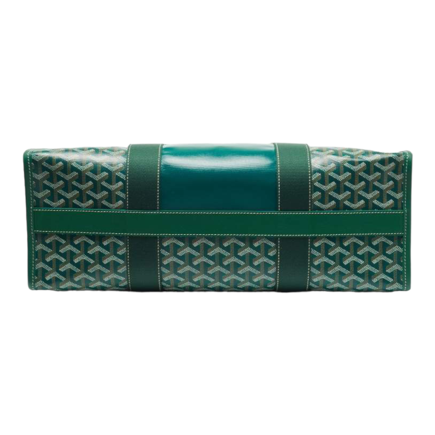 Goyard Green Goyardine Coated Canvas and Leather Villette Tote