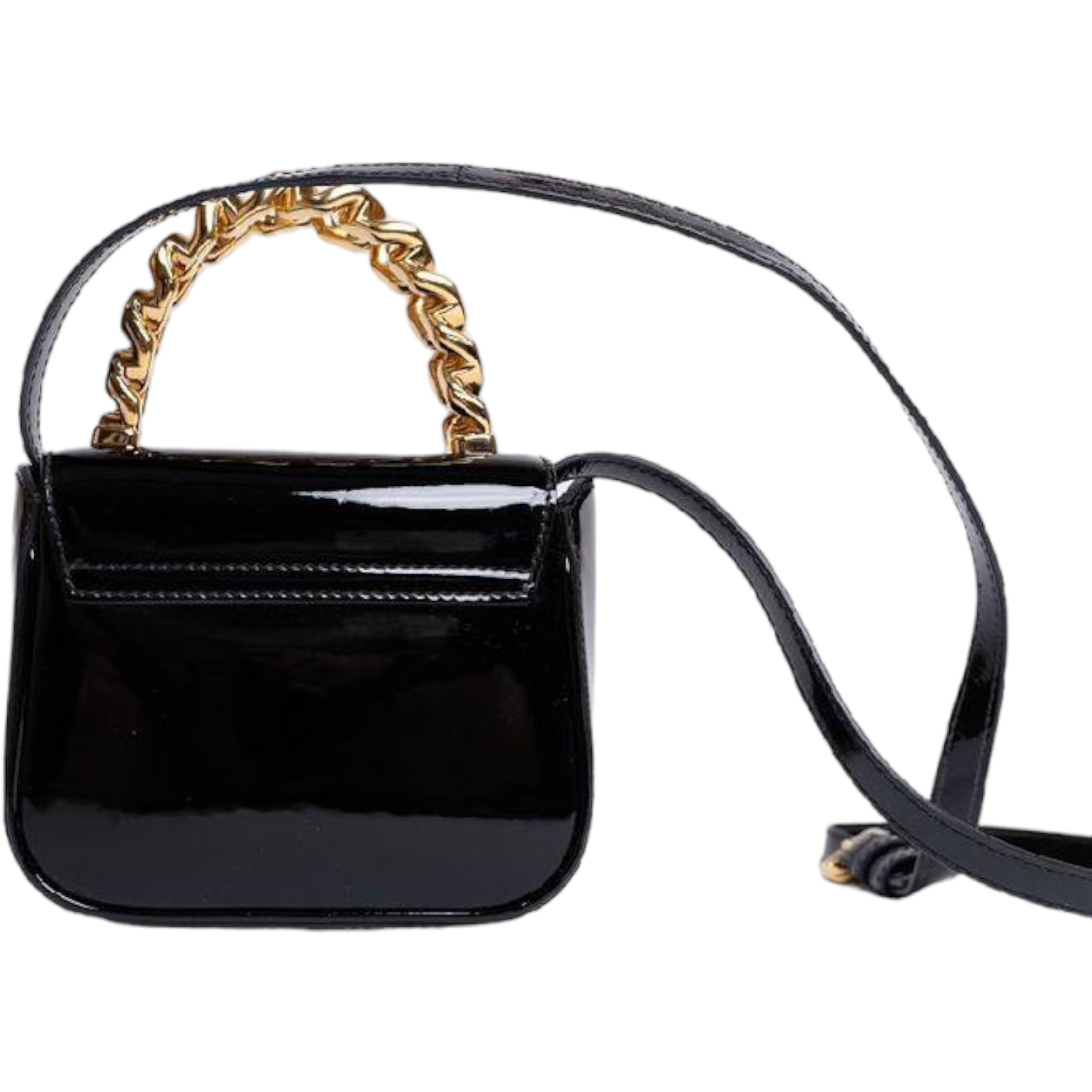 Versace Medusa Patent Leather Top Handle Bag