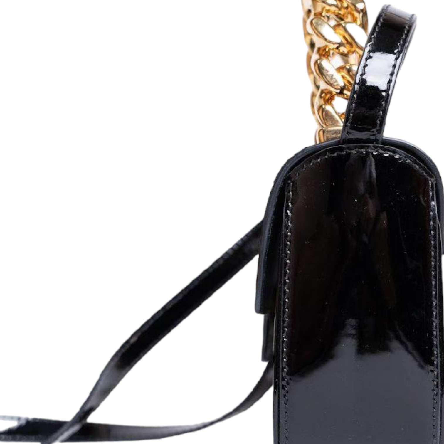 Versace Medusa Patent Leather Top Handle Bag