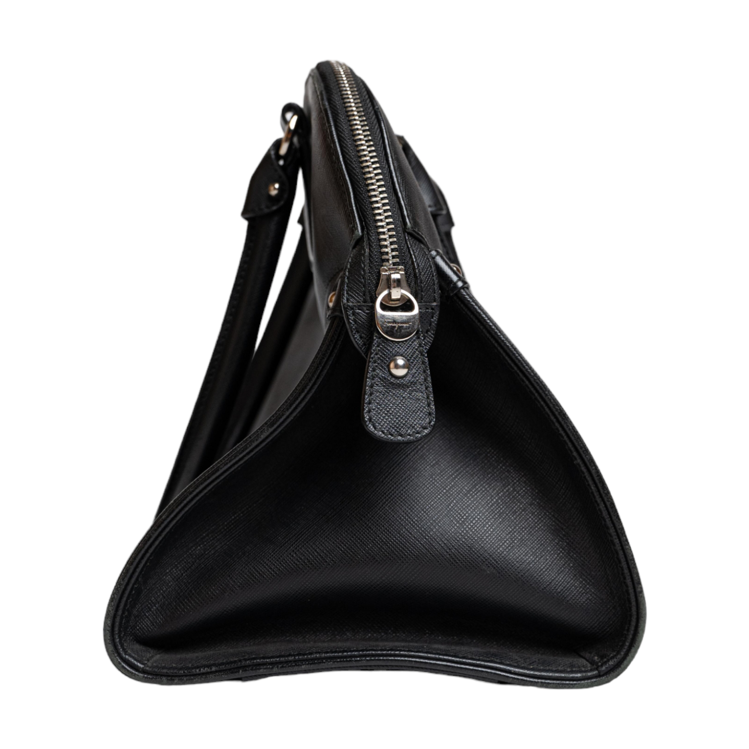 Salvatore Ferragamo Black Leather Shoulder Bag