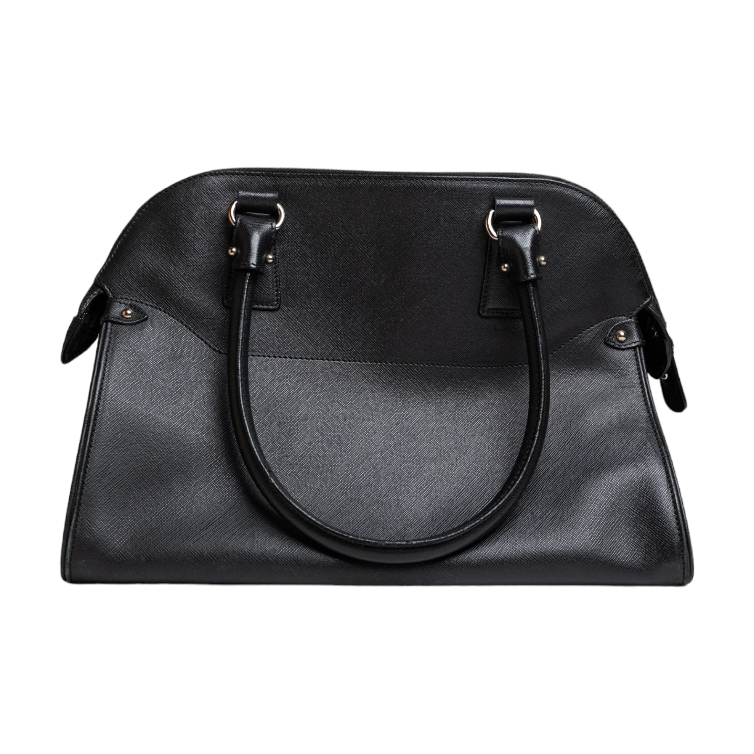 Salvatore Ferragamo Black Leather Shoulder Bag