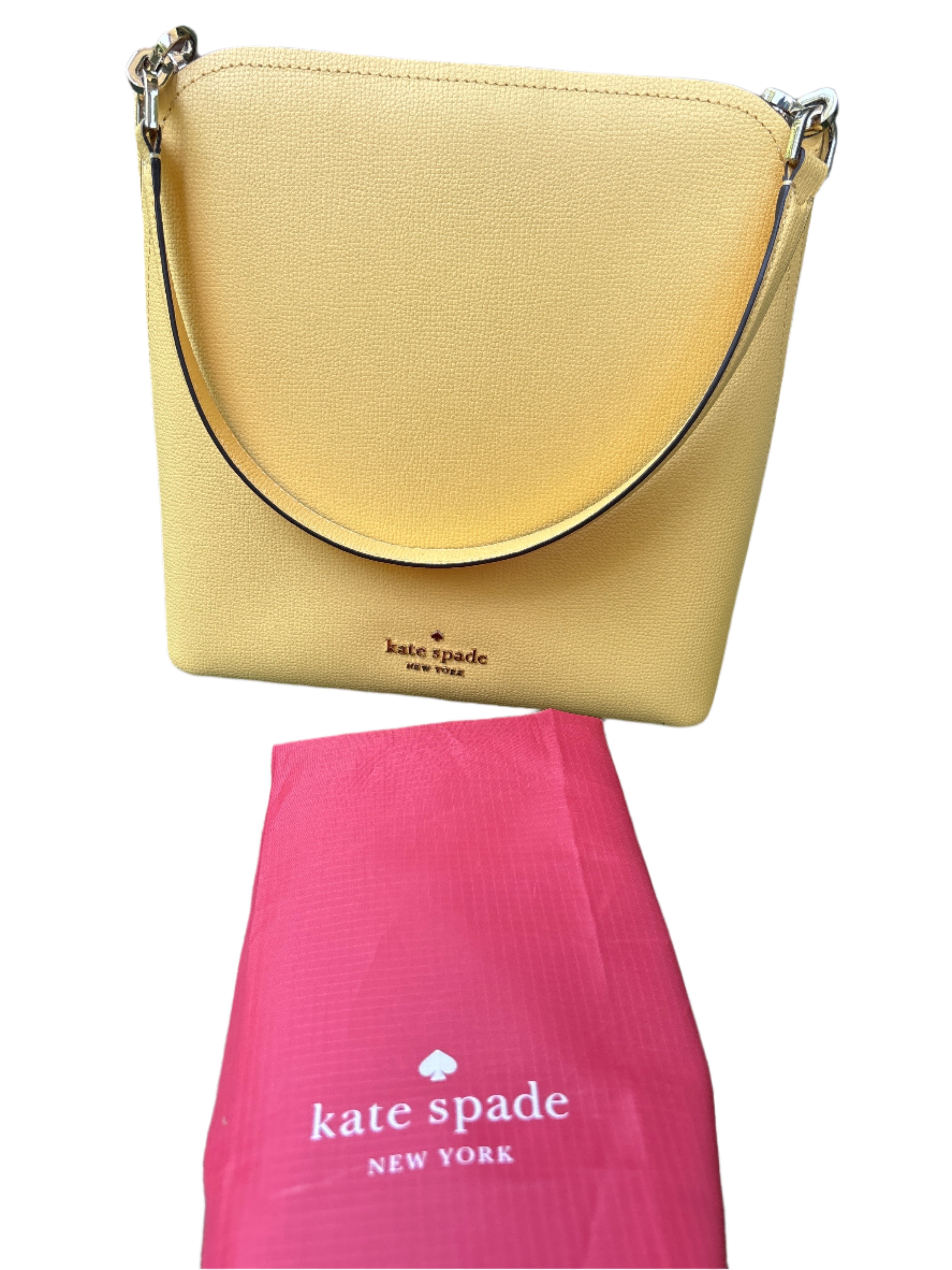 Kate spade yellow bucket bag on sale